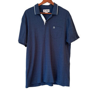 Original Penguin Men’s Navy blue and white dot polo size XL